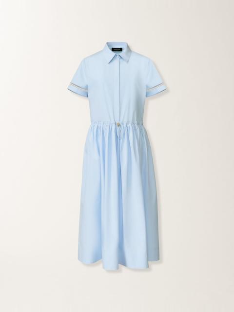 FABIANA FILIPPI Sky blue poplin polo dress
