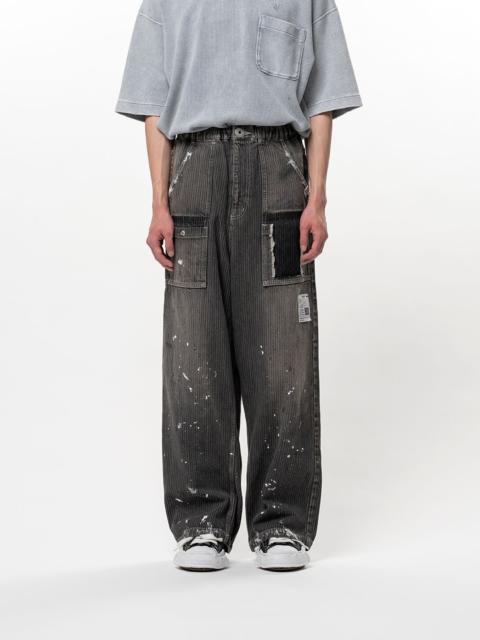 Maison MIHARAYASUHIRO Stripe Denim Bush Pants