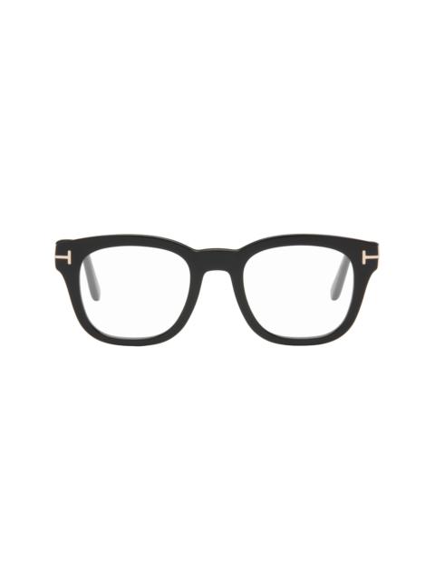TOM FORD Black Blue Block Soft Square Blue Light Optical Glasses