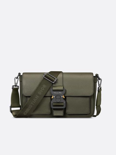 Dior Hit The Road Bag with Strap Black Grained Calfskin