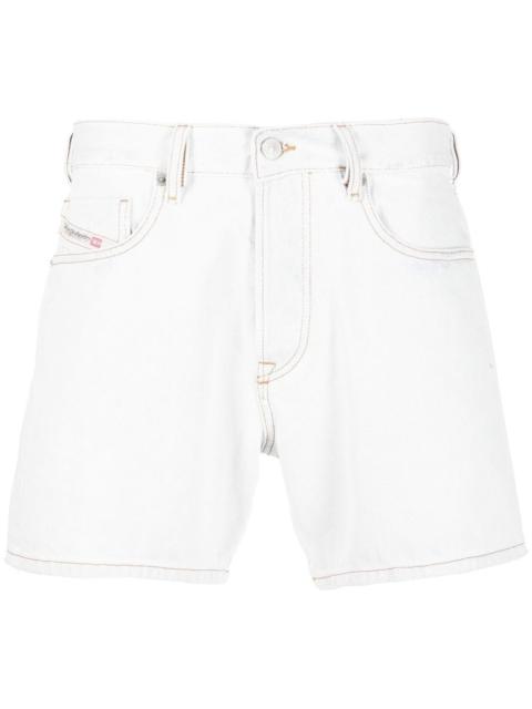 Diesel faded denim shorts