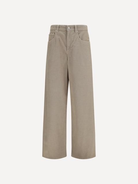 Brunello Cucinelli Straight-leg cotton and linen Pants