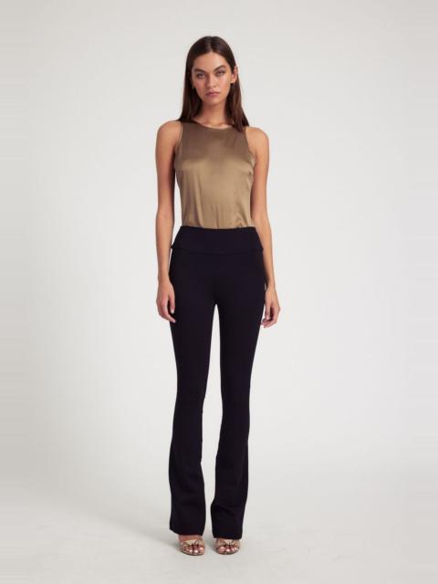 SPRWMN BLACK CASANOVA MICRO FLARE PANTS