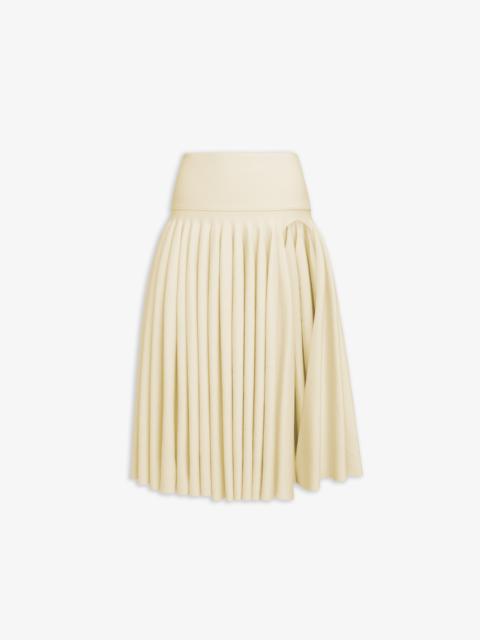 Alaïa PLEATED SKIRT IN TIGHT GODET KNIT