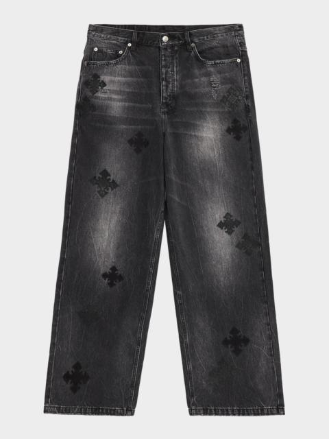 Ksubi Men's D-Maxx Black Denim Straight Leg Jeans