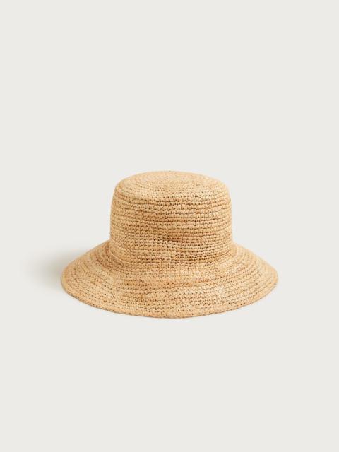 J.CREW Wide-brim raffia bucket hat