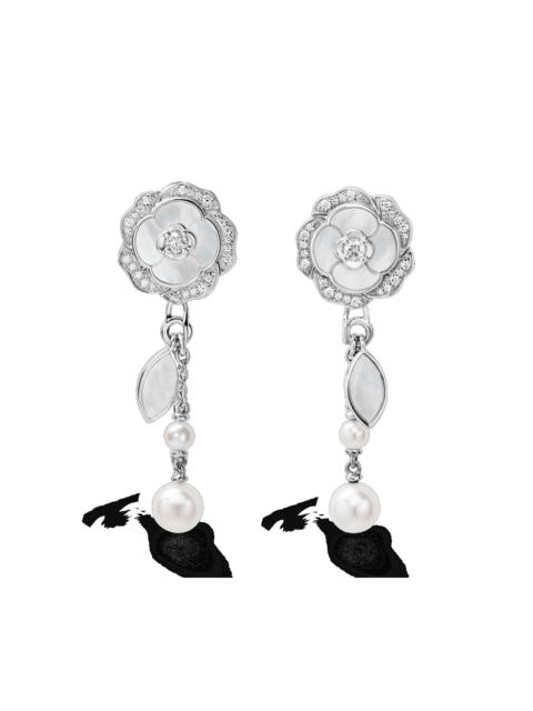 CHANEL Bouton de Camélia transformable earrings