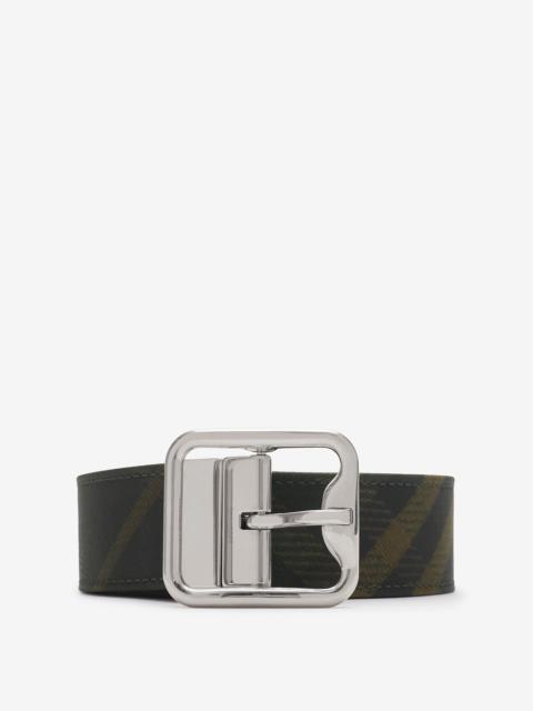 Burberry Reversible Check B Buckle Belt