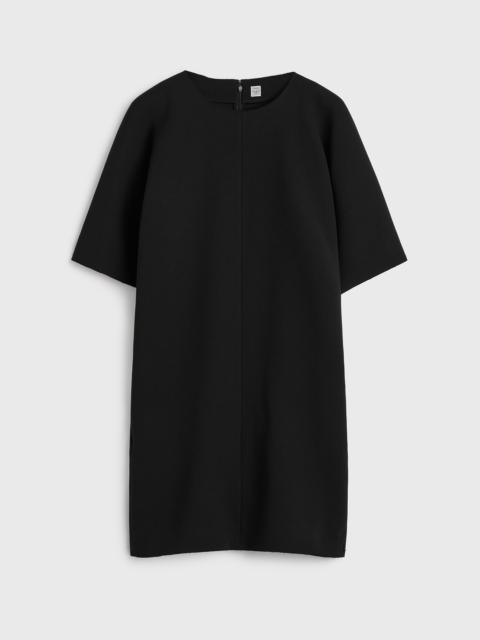 TOTEME Cocoon crepe dress black