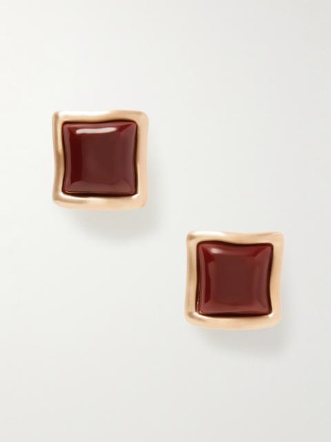 Cult Gaia Suni Gold-tone And Resin Earrings