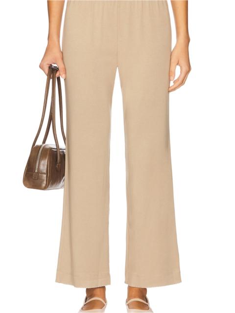 DONNI. Baby Rib Scallop Contrast Pant