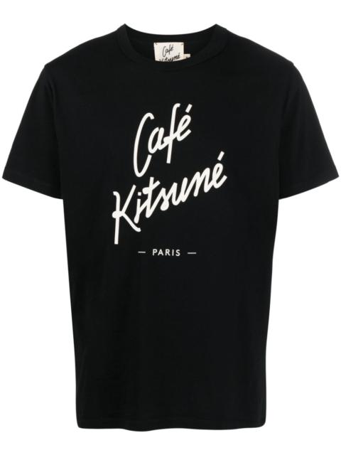 Maison Kitsuné logo-print cotton T-shirt