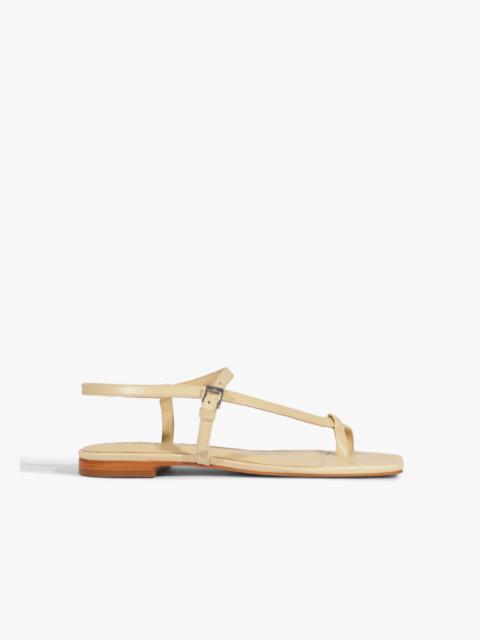 SCHUTZ Lisa Beige Suede Flat Sandal