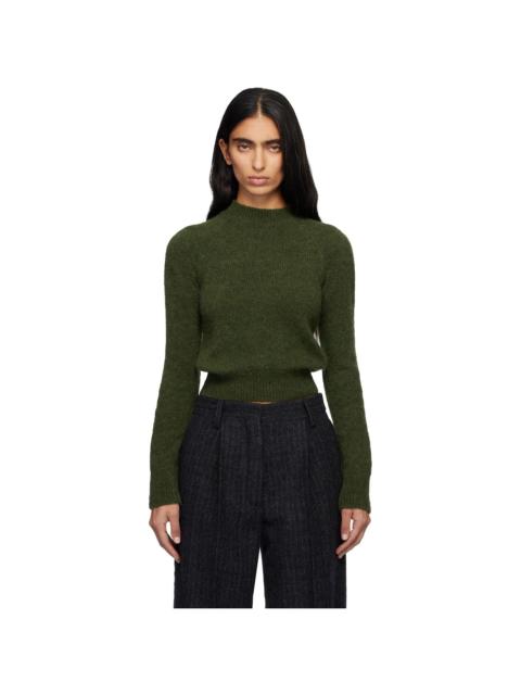 Dries Van Noten Green Fitted Sweater