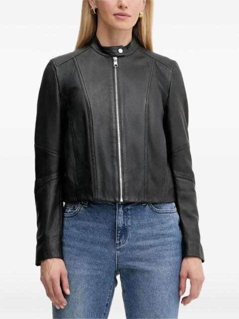 BOSS zip leather jacket