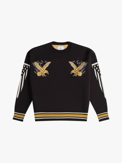 Rhude RHUDE EAGLE SOUVENIR KNIT CREWNECK