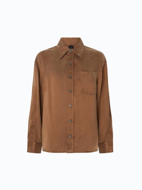PINKO SHIRT IN PEACHSKIN-FEEL TWILL