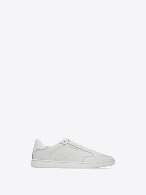 SAINT LAURENT court classic sl/10 sneakers in perforated leather