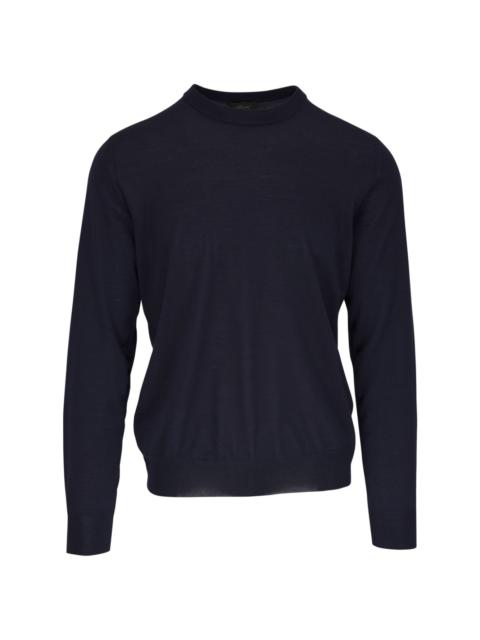 round-neck knit jumper