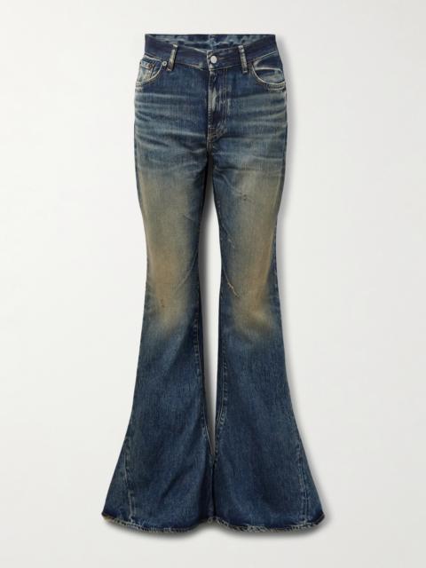 Acne Studios 2024 Distressed High-rise Slim-fit Flared Organic Jeans