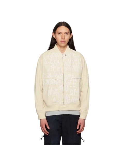 A-COLD-WALL* Beige Imprint Bomber Jacket