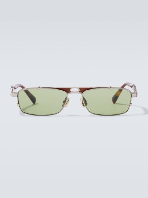 Brunello Cucinelli Paloma rectangular sunglasses