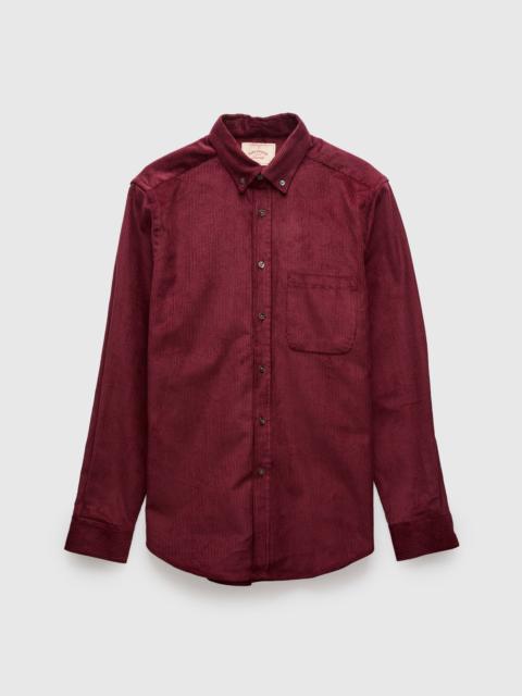 Portuguese Flannel Lobo 2 Button-Up Shirt in Bordeaux