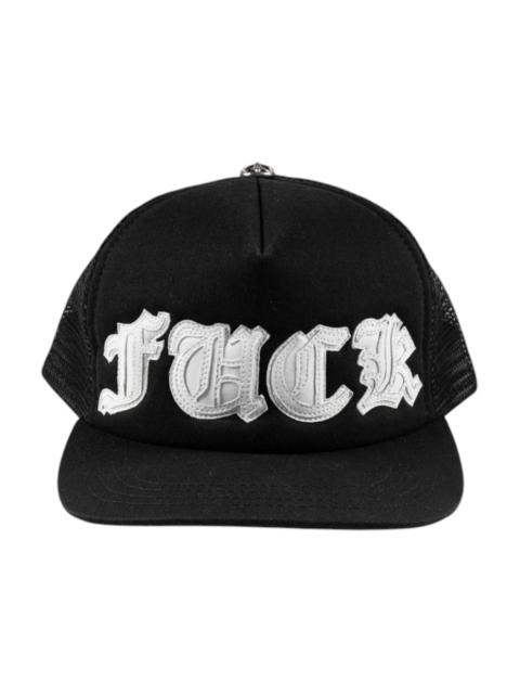 Chrome Hearts Chrome Hearts FUCK Letter Patch Trucker Cap Black/White