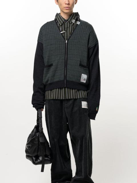 Maison MIHARAYASUHIRO Distressed Knit Cardigan