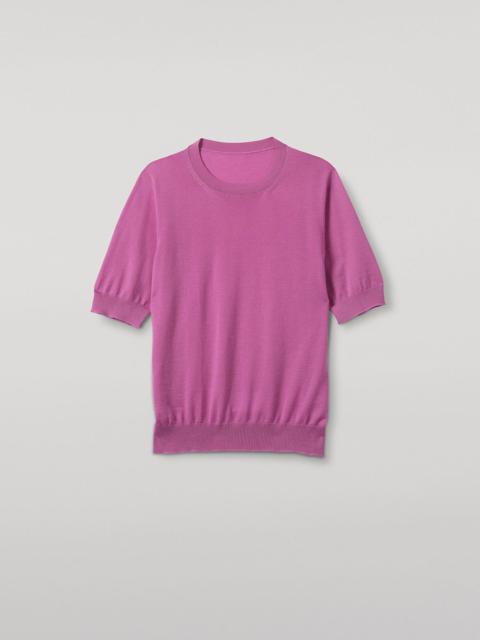 Johnstons of Elgin Honor Pink Superfine Cashmere T-Shirt