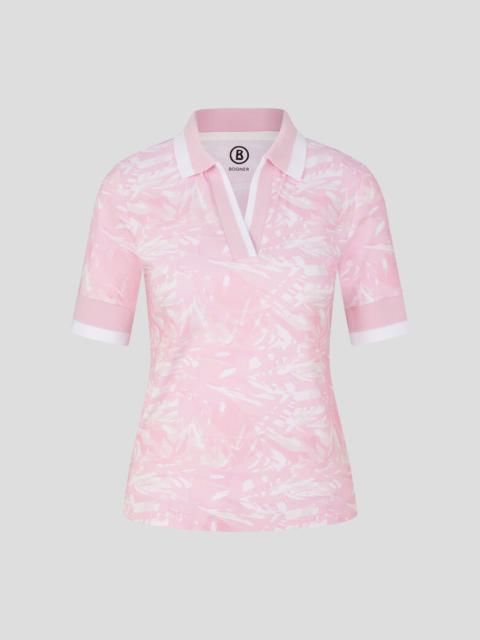 BOGNER Elonie Functional polo shirt in Pink/White