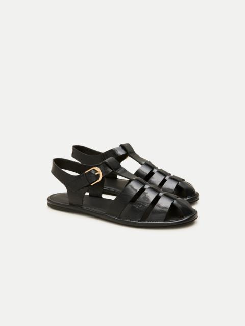 J.CREW Fisherman sandals in crinkle leather