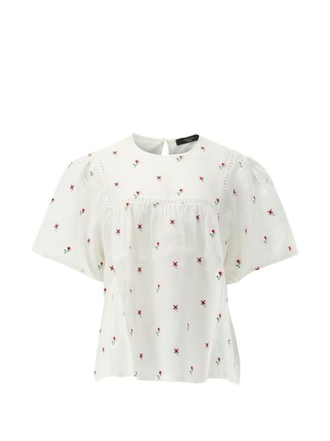 WEEKEND Max Mara floral embroidered top