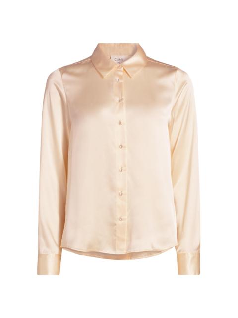 CAMI NYC Women's Crosby Silk Blouse - Ceramic