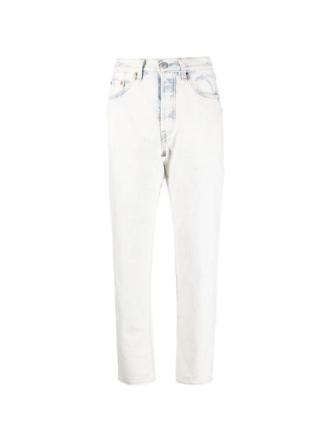 Levi's bleached-effect tapered jeans