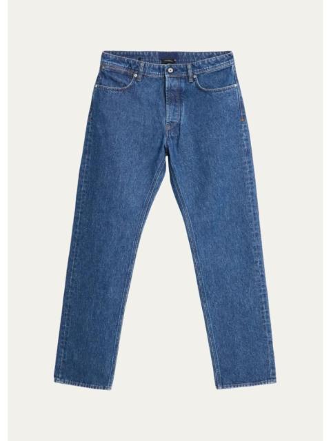 Stone Island Men's Medium-Blue Denim Straight-Leg Jeans