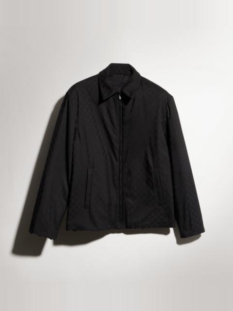 GUCCI Reversible wool and nylon zip jacket