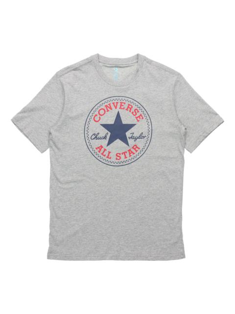 Converse Men's Converse All Star Classic Round Neck Short Sleeve Gray 10007887-A03