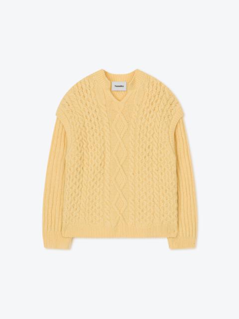 Nanushka CELSO - Cashmere jumper - Pale yellow