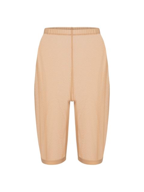 David Koma Mesh jersey shorts