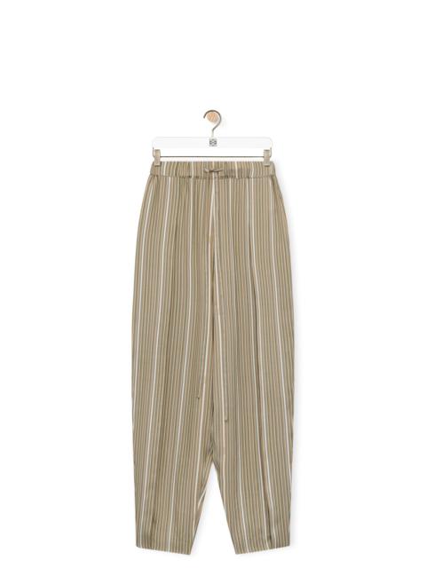 Loewe Stripe balloon trousers in silk