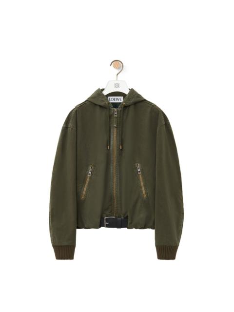 Loewe Hooded jacket in cotton