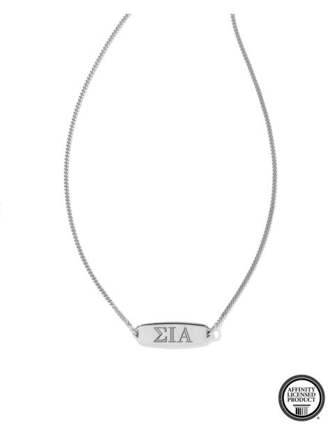 KENDRA SCOTT Sigma Iota Alpha Pendant Necklace in Sterling Silver