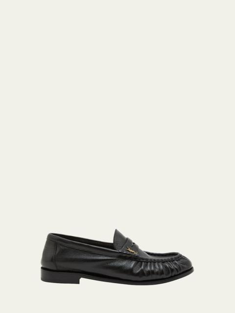 SAINT LAURENT Le Leather YSL Penny Loafers