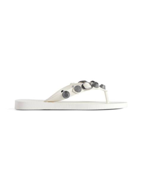 Women's Cagole Thong Sandal in White
