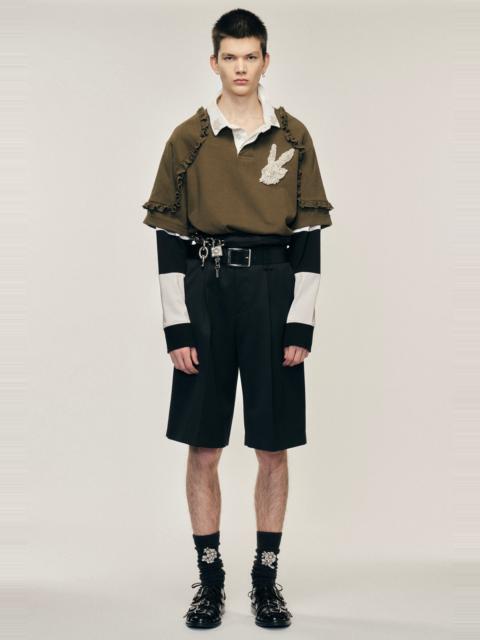 Simone Rocha Turbo Embellished Layered Ruffle Rugby Shirt