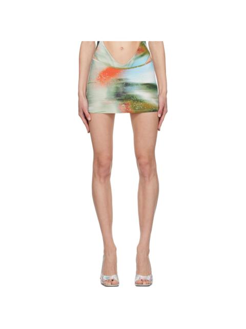 Multicolor Elektra Miniskirt