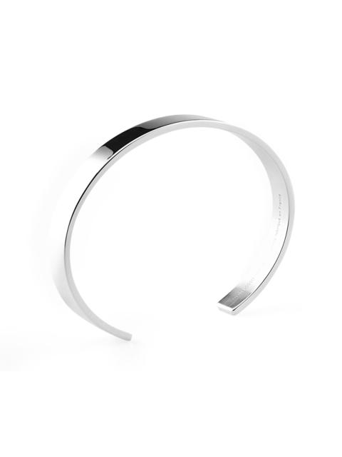 le gramme Men's 21G Polished Sterling Silver Ribbon Bracelet - Silver