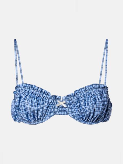 FAITHFULL Moana checked bikini top