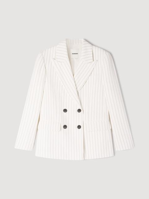 Sandro STRIPED TAILORED JACKET